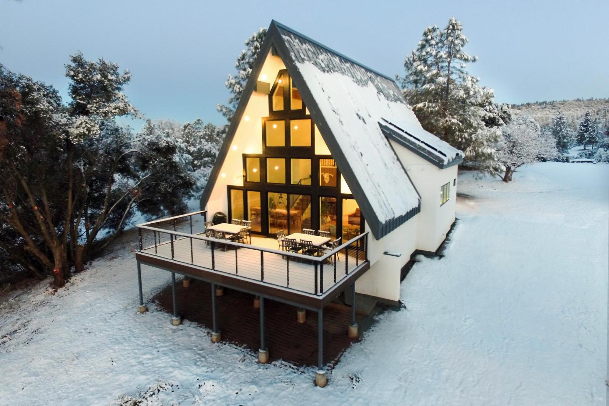 オークハースト High End A-Frame - Hot Tub - Awesome Views - Yosemite - Electric Vehicle Friendly - Sleeps 10ヴィラ エクステリア 写真